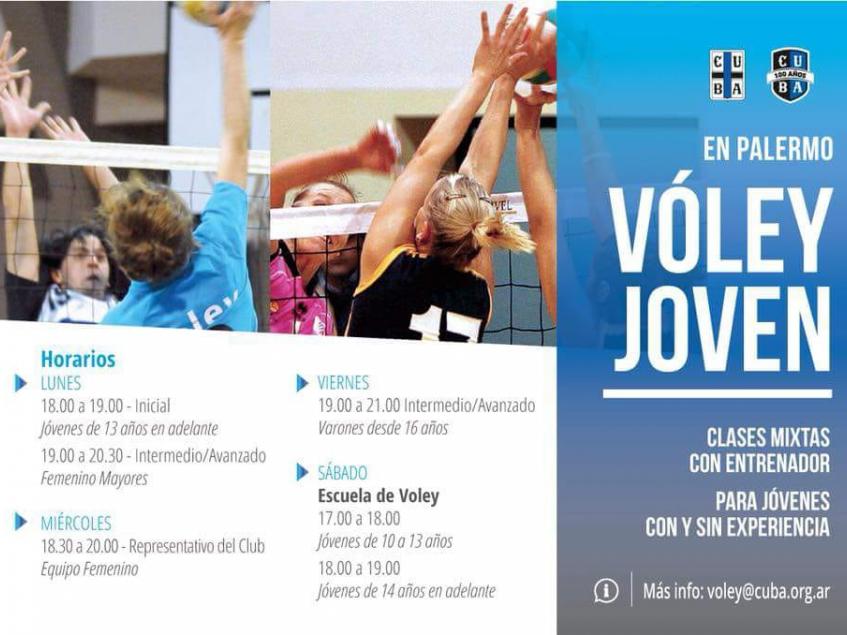 Horarios de practica de voley en Palermo